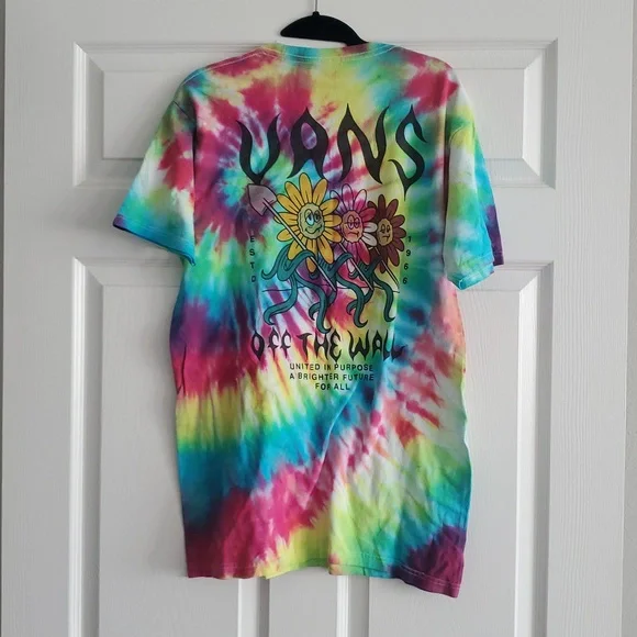 Vans Multicolor Tie-Dye T-Shirt Size M - Picture 3 of 4
